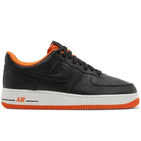 Nike Shoes Mens Air Force Prm Orange And Black Poshmark